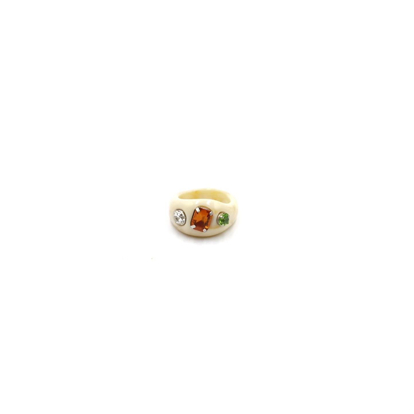 Anillo Varias Piedras Beige