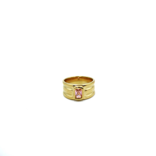 Chunky ring rosa