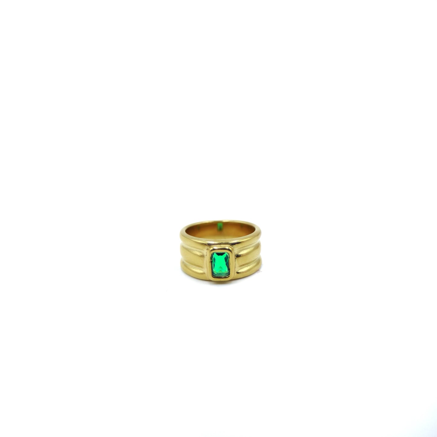 Chunky ring verde